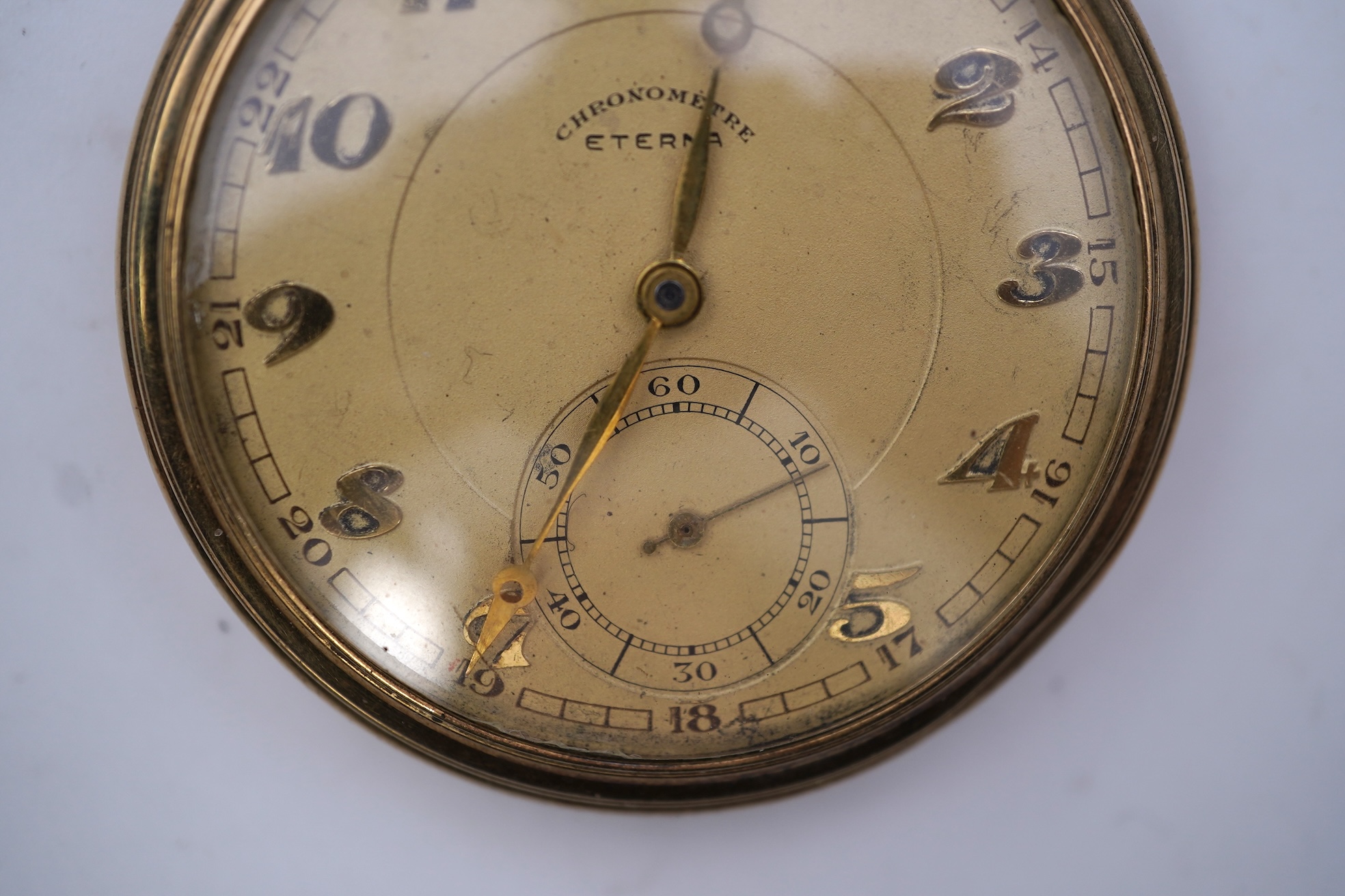 Eterna, an Art Deco pocket watch, 1930s